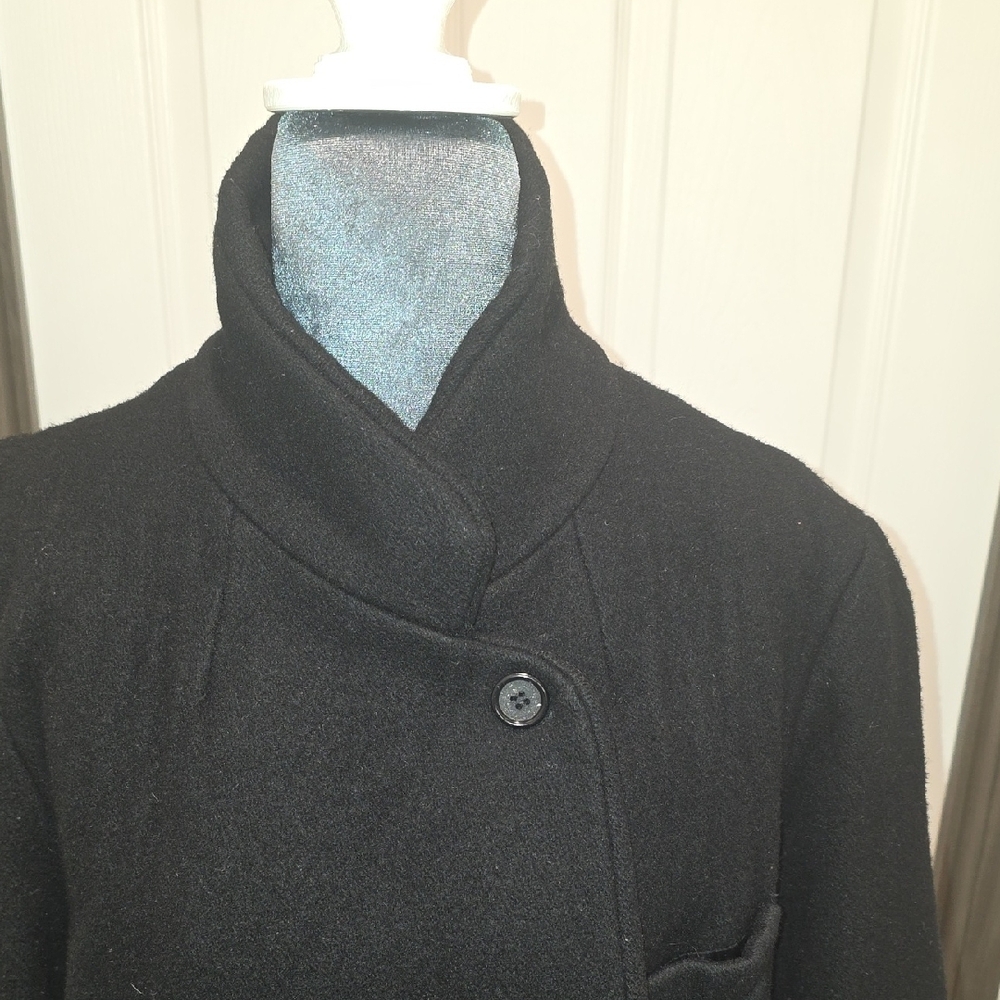 Ashley Scott Black Women's Trench Coat - Picture 5 of 11